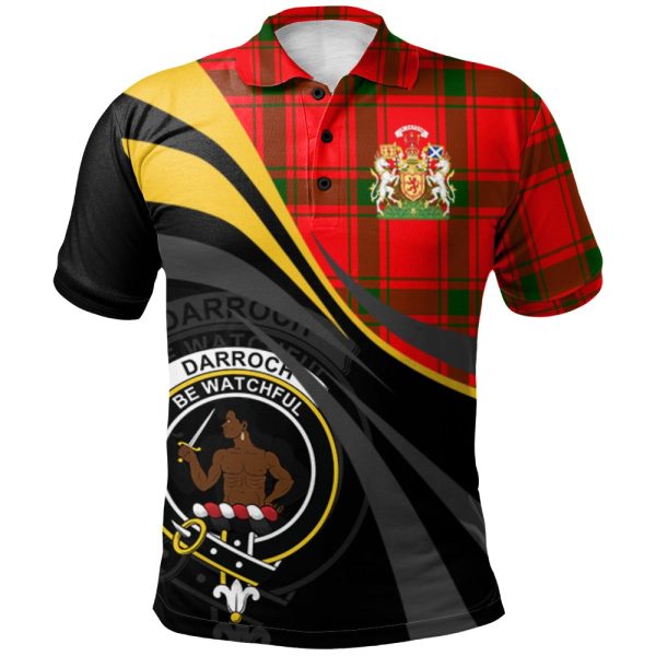 Darroch Tartan Polo Shirt - Royal Coat Of Arms Style Cheap