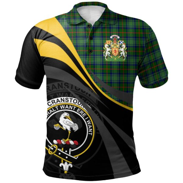 Cranstoun Tartan Polo Shirt - Royal Coat Of Arms Style Discount