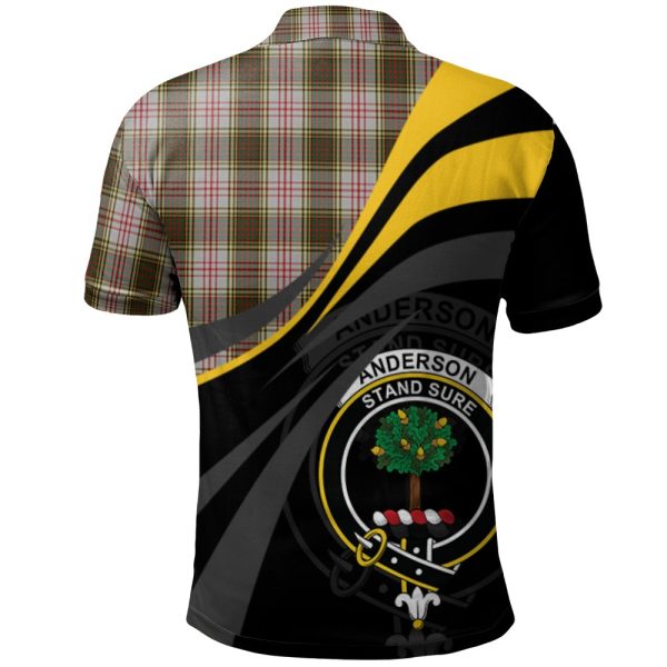 Anderson Dress Tartan Polo Shirt - Royal Coat Of Arms Style For Discount - Image 2