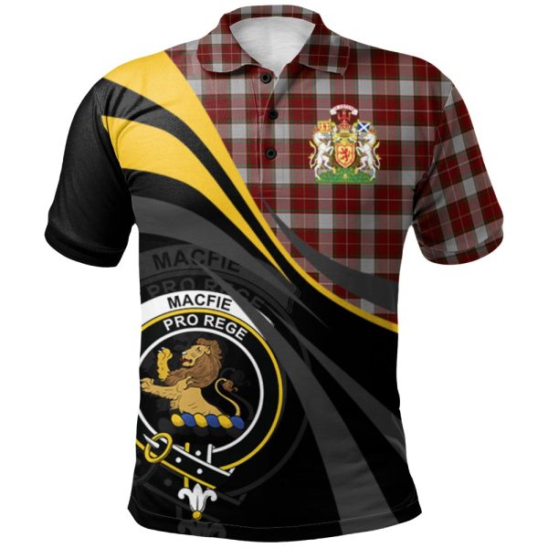 MacFie Dress Tartan Polo Shirt - Royal Coat Of Arms Style Online now
