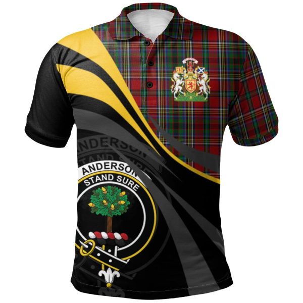 Anderson of Ardbrake Tartan Polo Shirt - Royal Coat Of Arms Style For Cheap
