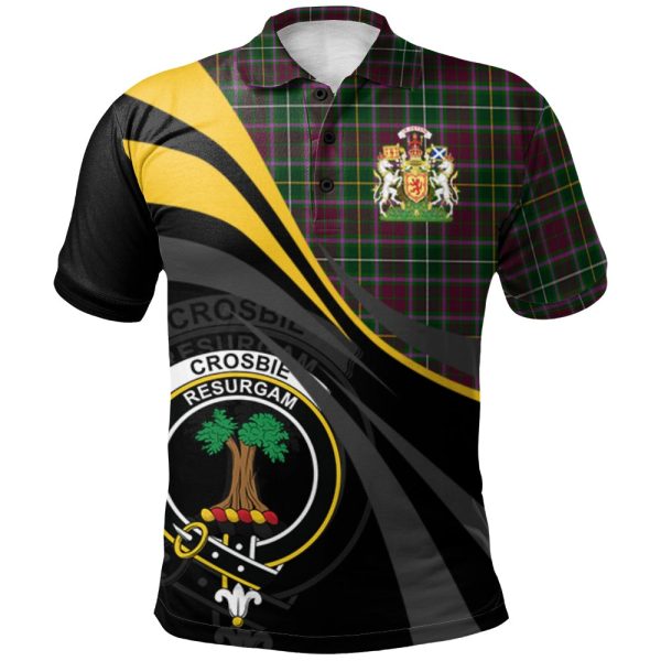 Crosbie Tartan Polo Shirt - Royal Coat Of Arms Style Fashion