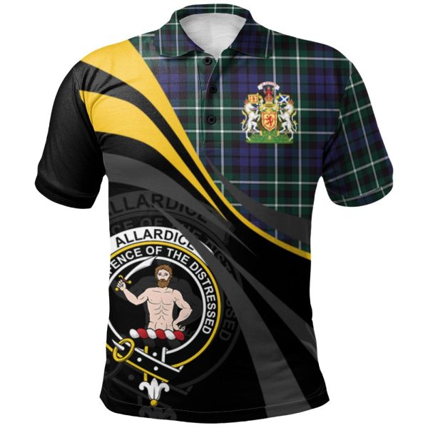 Allardice Tartan Polo Shirt - Royal Coat Of Arms Style Online Hot Sale