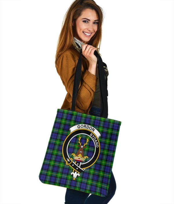 Gordon Modern Tartan Crest Tote Bag - SP Sale - Image 2