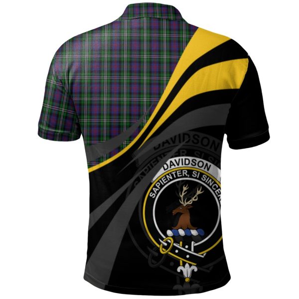 Davidson Double Tartan Polo Shirt - Royal Coat Of Arms Style Online - Image 2
