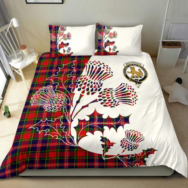 MacPherson Chief Tartan Crest Bedding Set - Thistle Style SP Online now - Image 4