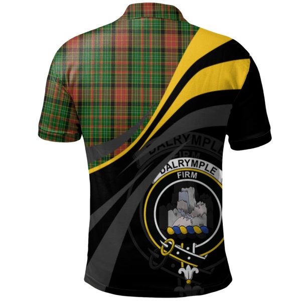 Dalrymple of Castleton 02 Tartan Polo Shirt - Royal Coat Of Arms Style For Discount - Image 2