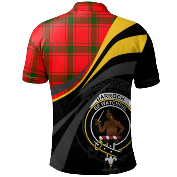 Darroch Tartan Polo Shirt - Royal Coat Of Arms Style Cheap - Image 2