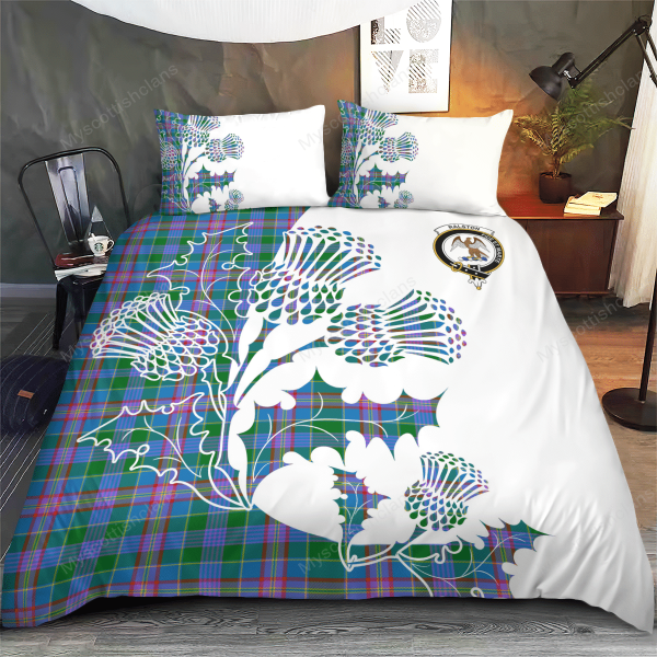 Ralston Tartan Crest Bedding Set - Thistle Style Hot on Sale - Image 3