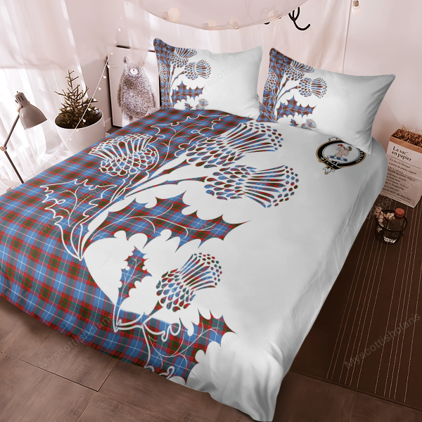 Pennycook Tartan Crest Bedding Set - Thistle Style on Sale - Image 4