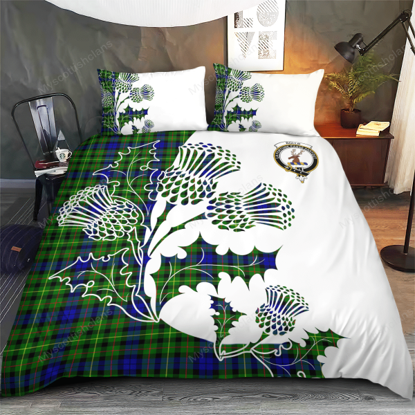 Rollo Tartan Crest Bedding Set - Thistle Style Cheap - Image 2