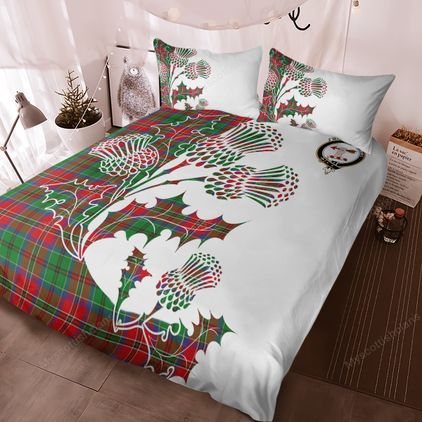 MacCulloch (McCulloch) Tartan Crest Bedding Set - Thistle Style Online Sale - Image 3