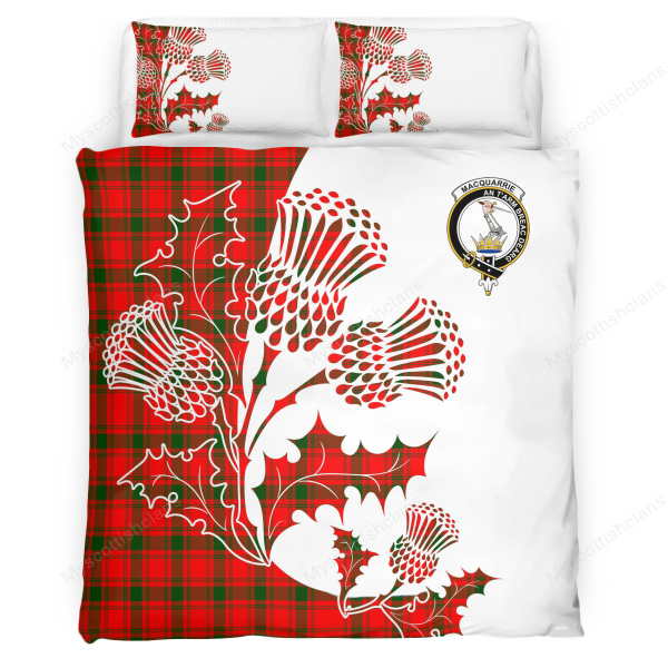 MacQuarrie Tartan Crest Bedding Set - Thistle Style Cheap - Image 2