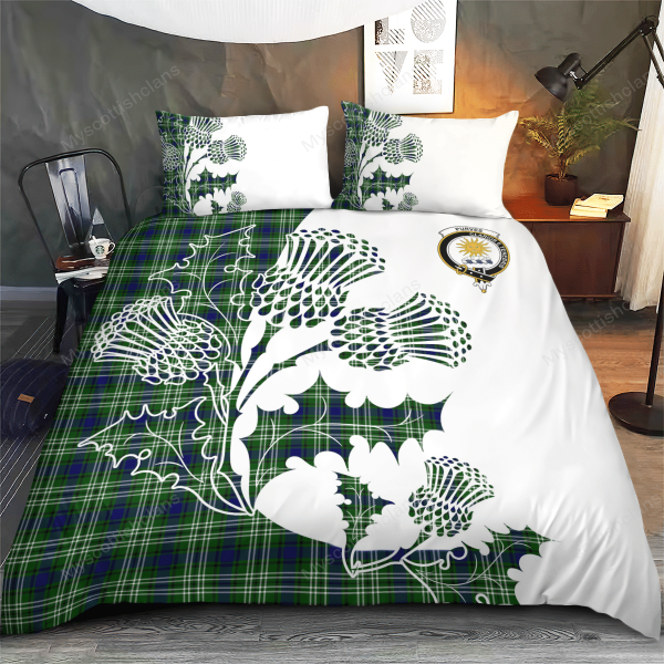Purves Tartan Crest Bedding Set - Thistle Style Supply - Image 3