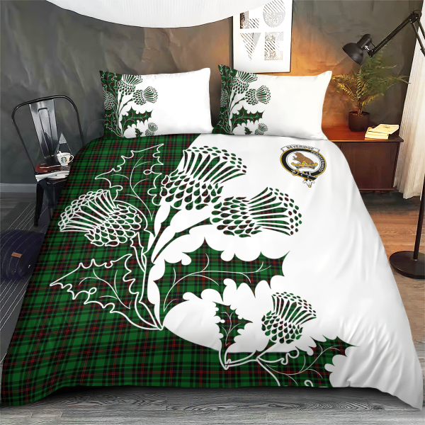 Beveridge Tartan Crest Bedding Set - Thistle Style Online Sale - Image 3