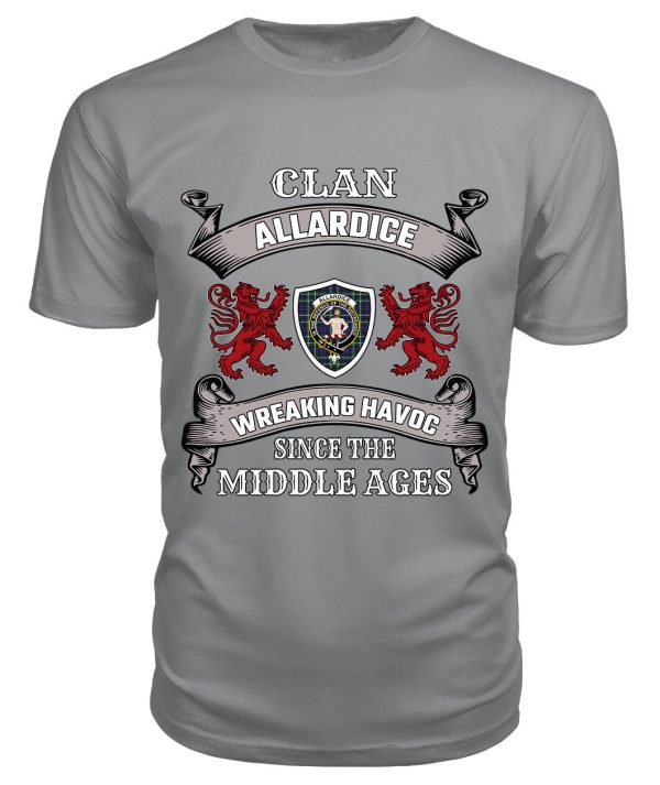 Allardice Family Tartan - 2D T-shirt Online - Image 5