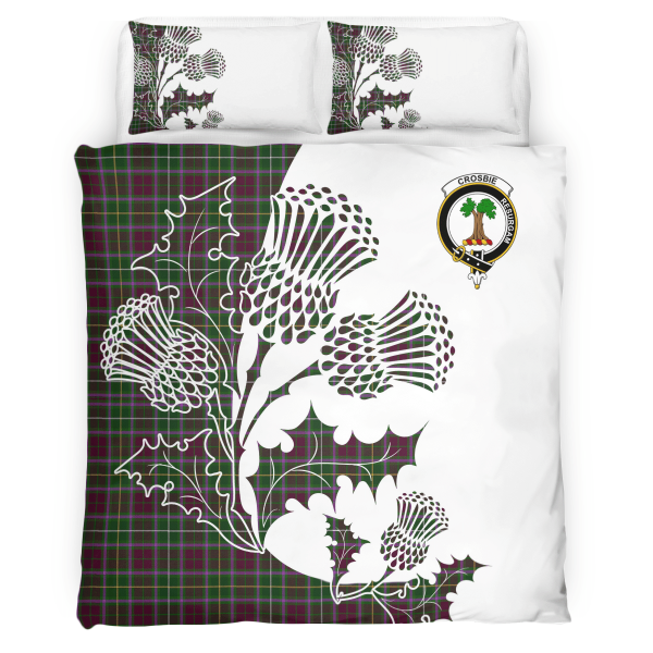 Crosbie Tartan Crest Bedding Set - Thistle Style Discount - Image 4
