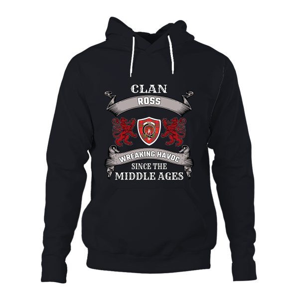 Ross Family Tartan - 2D Unisex Hoodie Online Sale - Image 4