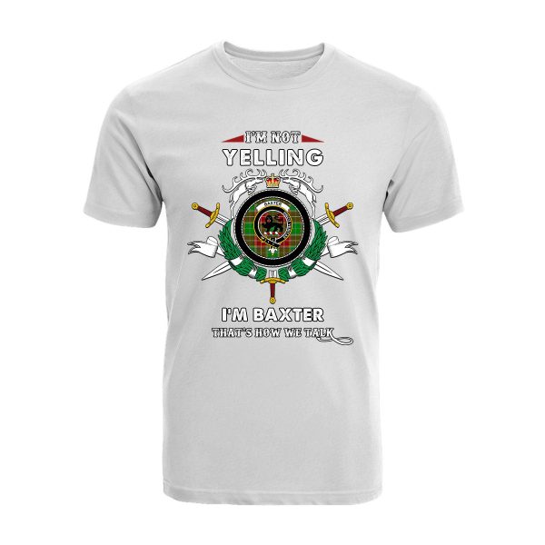 Baxter Tartan Crest T-shirt - I m not yelling style on Sale - Image 3