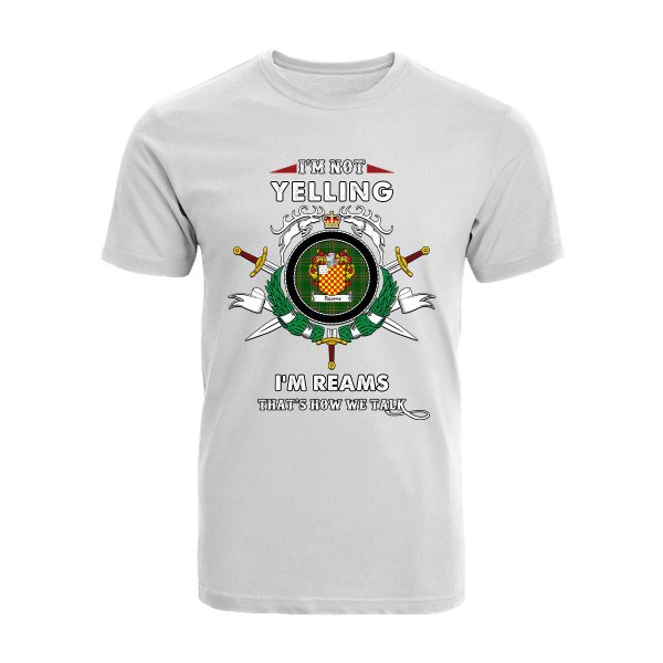 Reams Tartan Crest T-shirt - I m not yelling style Online now - Image 3
