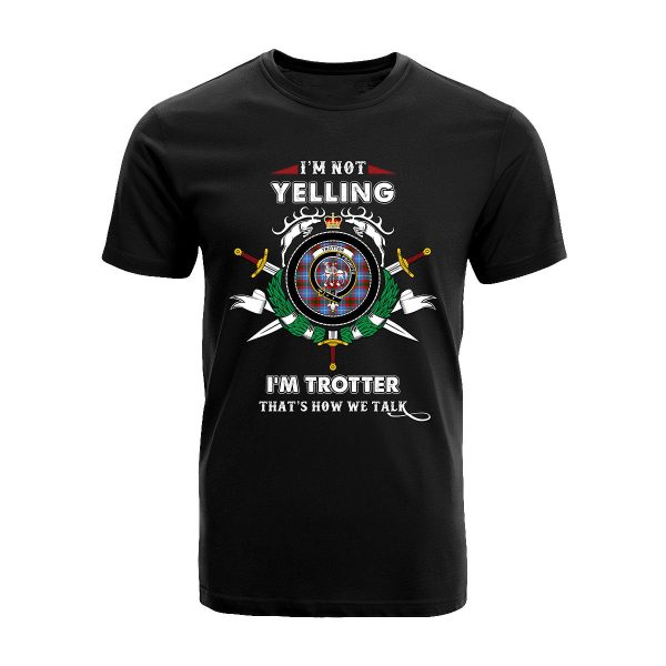 Trotter Tartan Crest T-shirt - I m not yelling style For Cheap
