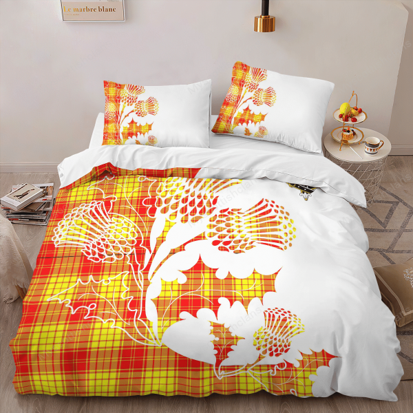 MacMillan Tartan Crest Bedding Set - Thistle Style Online Sale