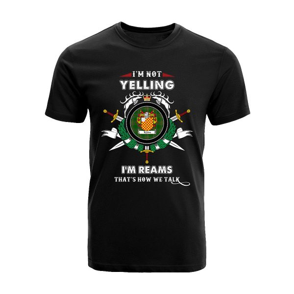 Reams Tartan Crest T-shirt - I m not yelling style Online now