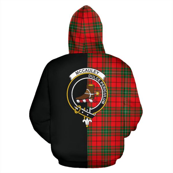 McCauley Modern Tartan Crest Zipper Hoodie - Half Of Me Style SP Discount - Image 3