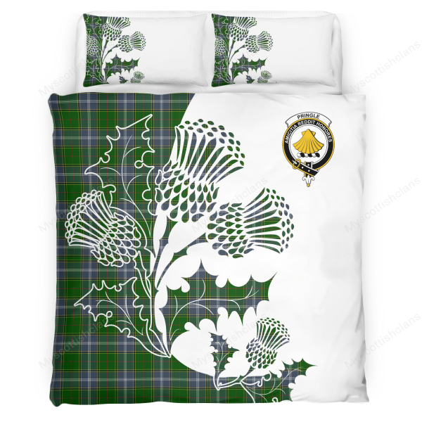 Pringle Tartan Crest Bedding Set - Thistle Style Discount - Image 3