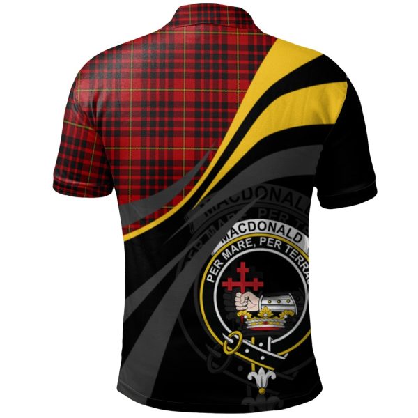 MacDonald of Ardnamurchan Tartan Polo Shirt - Royal Coat Of Arms Style Online now - Image 2