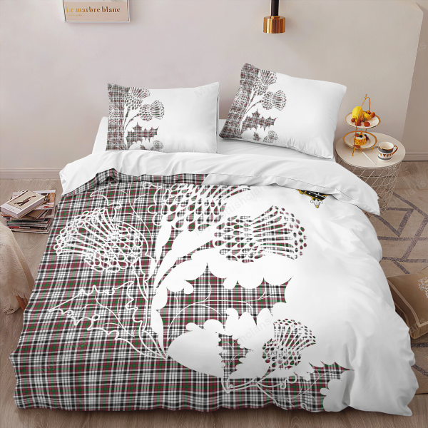 Borthwick Tartan Crest Bedding Set - Thistle Style Online now