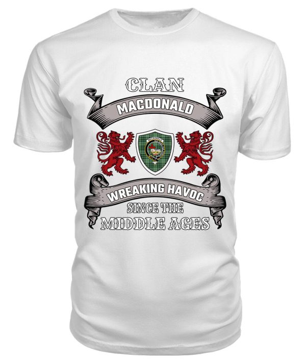 MacDonald Lord of the Isles Hunting Family Tartan - 2D T-shirt For Discount - Image 3