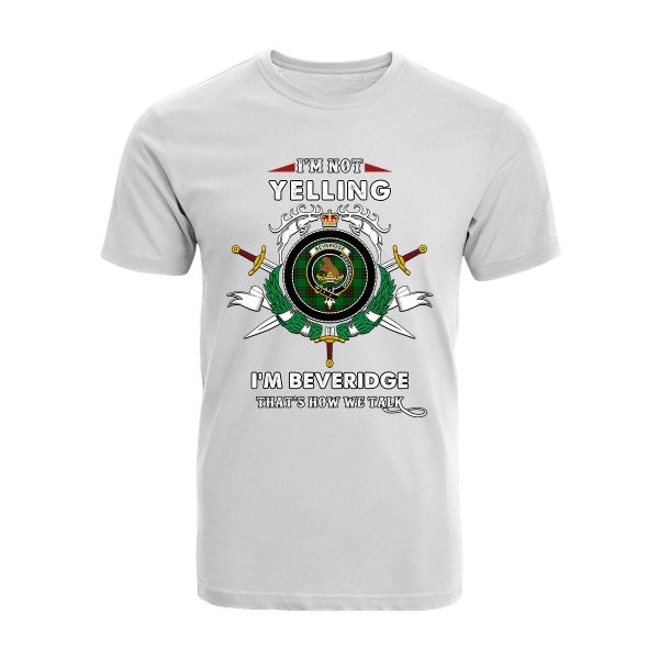 Beveridge Tartan Crest T-shirt - I m not yelling style Cheap - Image 3