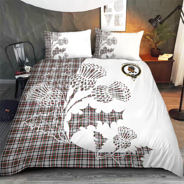 Borthwick Tartan Crest Bedding Set - Thistle Style Online now - Image 3