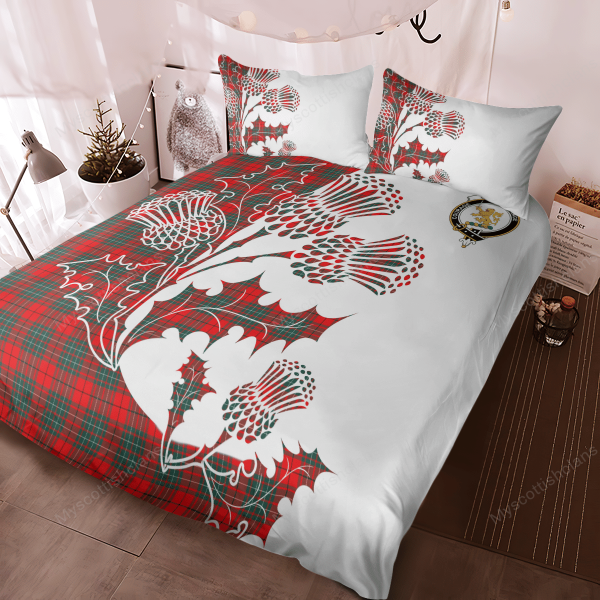 Cumming Tartan Crest Bedding Set - Thistle Style For Cheap - Image 4