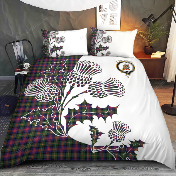 MacLennan Tartan Crest Bedding Set - Thistle Style For Discount - Image 3