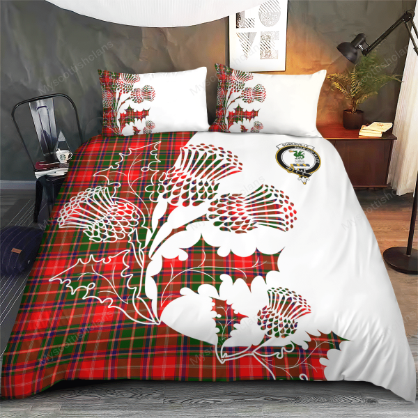 Somerville Tartan Crest Bedding Set - Thistle Style For Discount - Image 4