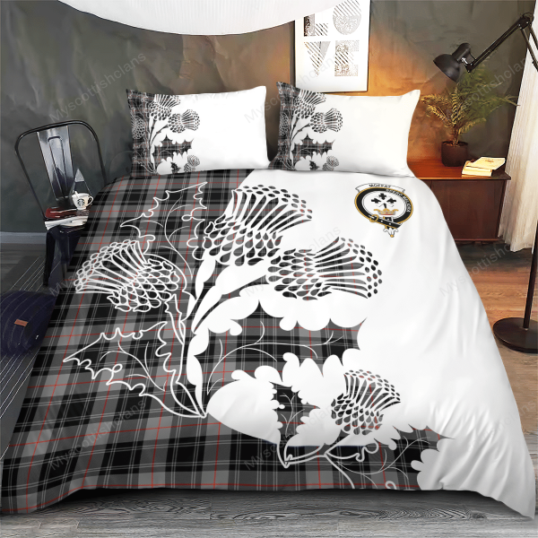 Moffat Tartan Crest Bedding Set - Thistle Style Hot on Sale - Image 3