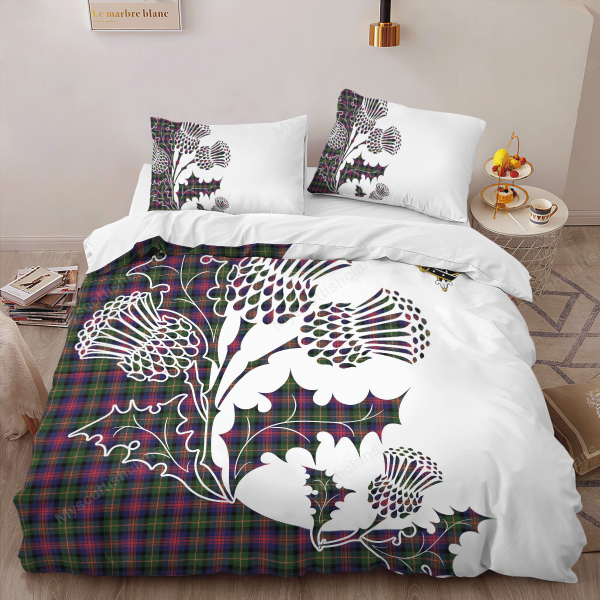 MacLennan Tartan Crest Bedding Set - Thistle Style For Discount