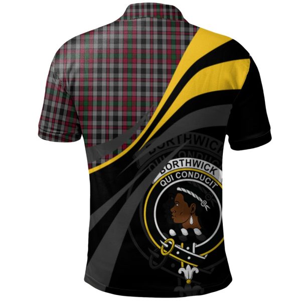 Borthwick Tartan Polo Shirt - Royal Coat Of Arms Style on Sale - Image 2