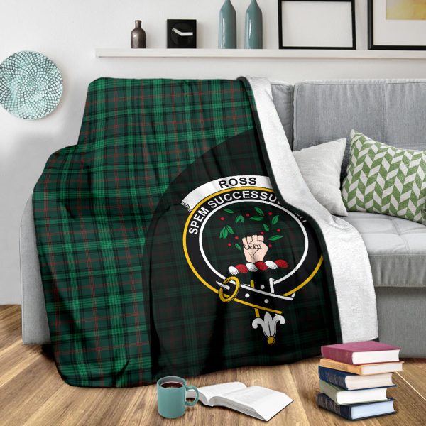 Ross Hunting Modern Tartan Crest Blanket Wave Style - SP Cheap - Image 3