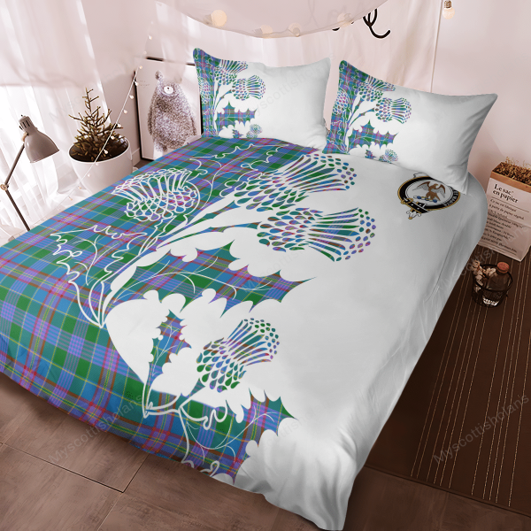 Ralston Tartan Crest Bedding Set - Thistle Style Hot on Sale - Image 4
