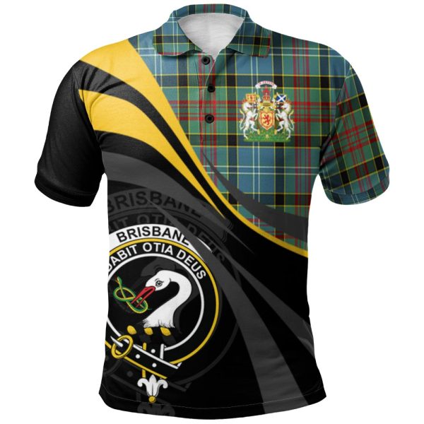 Brisbane Modern Tartan Polo Shirt - Royal Coat Of Arms Style Supply