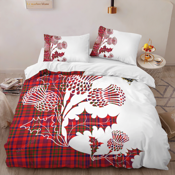 Murray (of Dysart) Tartan Crest Bedding Set - Thistle Style on Sale