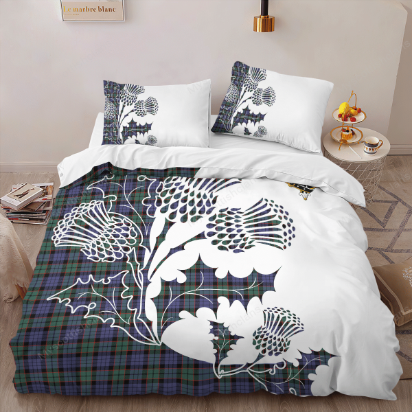 Fletcher Tartan Crest Bedding Set - Thistle Style Online