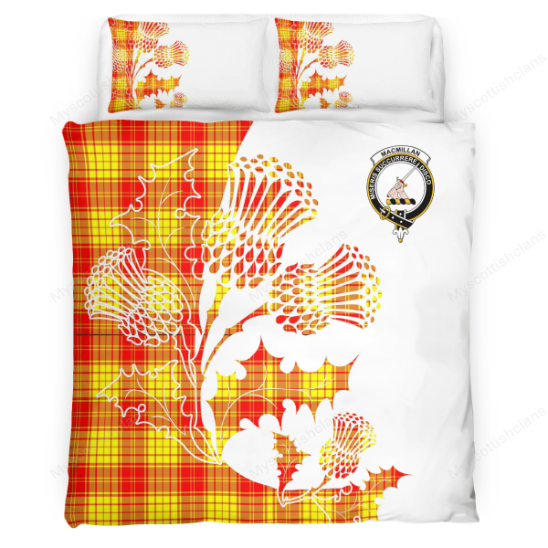 MacMillan Tartan Crest Bedding Set - Thistle Style Online Sale - Image 2