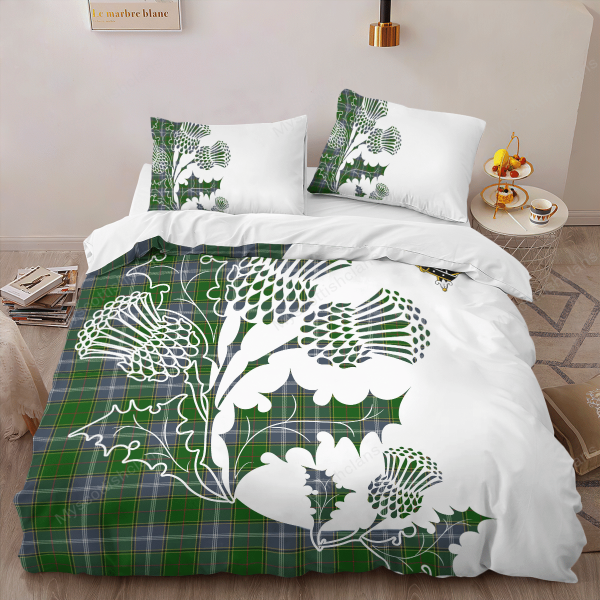 Pringle Tartan Crest Bedding Set - Thistle Style Discount