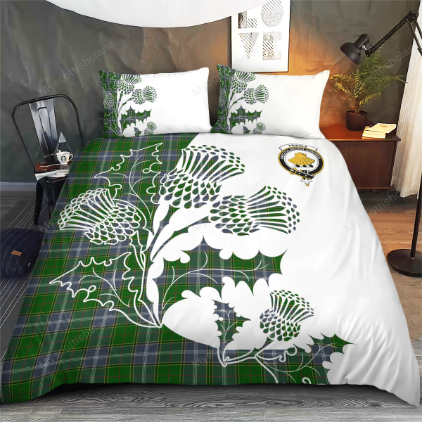 Pringle Tartan Crest Bedding Set - Thistle Style Discount - Image 2