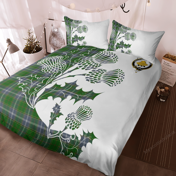 Pringle Tartan Crest Bedding Set - Thistle Style Discount - Image 4