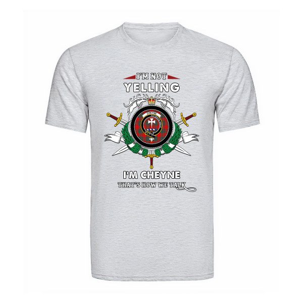 Cheyne Tartan Crest T-shirt - I m not yelling style Discount - Image 5